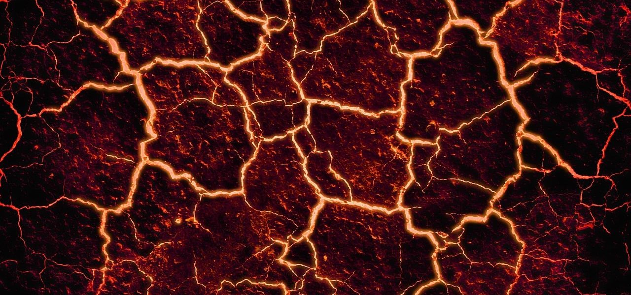 Lavafeld von oben